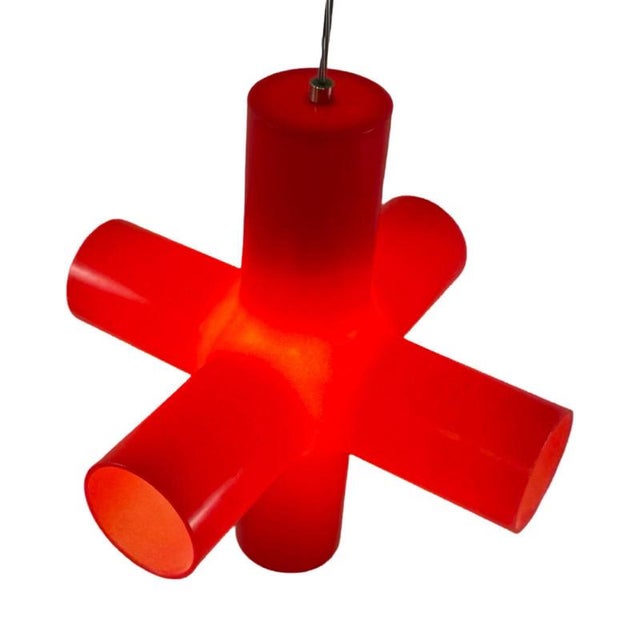 Plastic Crosslight Pendant Lamp by Jan Melis & Ben Oostrum for Dark, 2000s For Sale - Image 7 of 10
