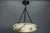 Art Deco Alabaster and Brass Pendant Light, Germany, 1920s For Sale - Image 12 of 18