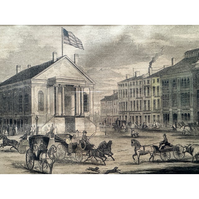 American 1853 Engraving, Portland, Maine For Sale - Image 3 of 7