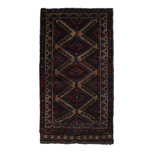 Rug & Kilim’s Baluch Tribal Rug With Colorful Geometric Patterns For Sale