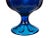 Blue Mid-Century Modern Tall Pedestal Viking Swung Vase Blue Art Glass Vase For Sale - Image 8 of 9