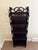 Victorian Antique Chippendale Carved Mahogany Bookshelf, Circa 1920s For Sale - Image 3 of 7