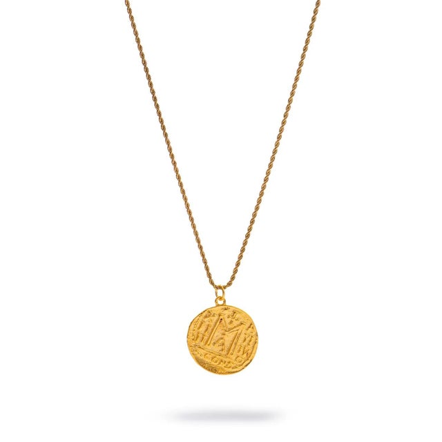 Mystic Guardian Coin Medallion Necklace For Sale In Miami - Image 6 of 11