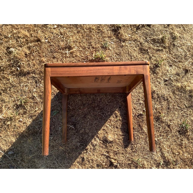 Brown Mid 19th Century Walnut Side Table by Kipp Stewart and Macdougall for Drexel Declaration For Sale - Image 8 of 11
