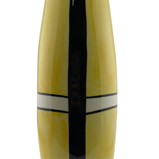 Yellow Large Lorna Bailey Prototype Studio Pottery Vase from Lorna & Lionel Bailey, England, 2000s For Sale - Image 8 of 13