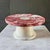 Stone Decorative Footed Centerpiece Bowl in Red Marble by Forzini For Sale - Image 7 of 9