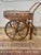French Riviera Rattan Bar Cart Audoux & Minet 1950s For Sale - Image 11 of 11