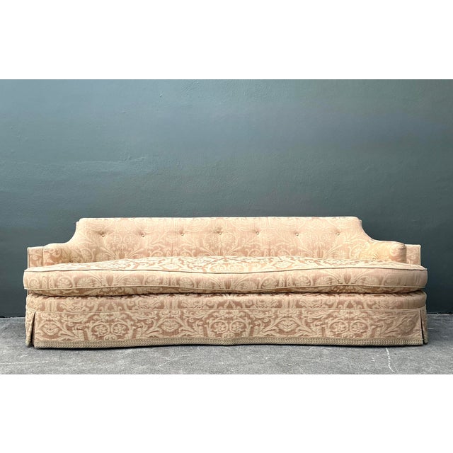 Early 21st Century Vintage Ferguson Copeland Damask Sofa For Sale - Image 5 of 14