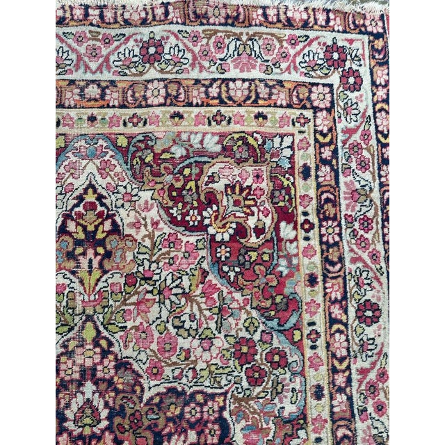 Gray Antique Kirman Lavar Rug, 1890s For Sale - Image 8 of 18