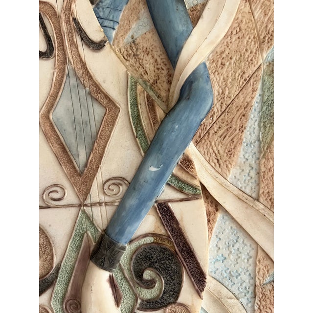 Silver Vintage 1980s Ting Shao Kuang Style Wall Art Hand Painted (25 X 25) For Sale - Image 8 of 10