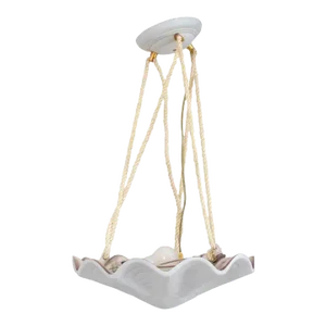 Mid-20th Century Shell Form Pendant Light in Serge Roche Style