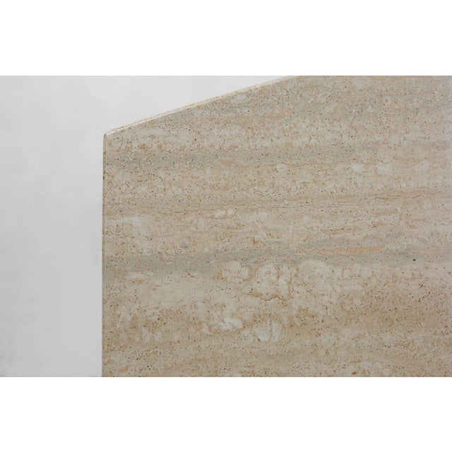 1960s Sculptural Dinner Table in Travertine, France, 1960s For Sale - Image 5 of 13