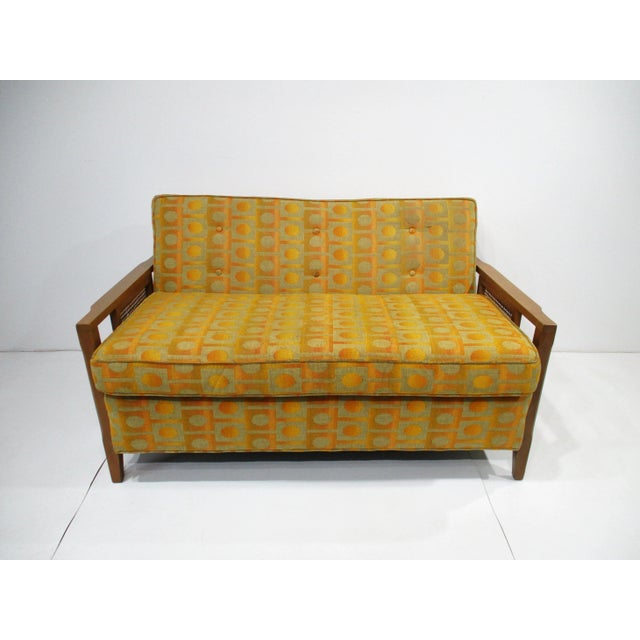 Jack Lenor Larsen Henredon Styled Mid Century Loveseat For Sale - Image 12 of 12