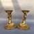 Chinese Vintage Pair of Gilt Bronze Kneeling Figure Candlesticks - Buddhist Altar Lamps For Sale - Image 3 of 9
