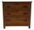 Antique Victorian Eastlake Oak Three-Drawer Chest With Brass Hardware For Sale