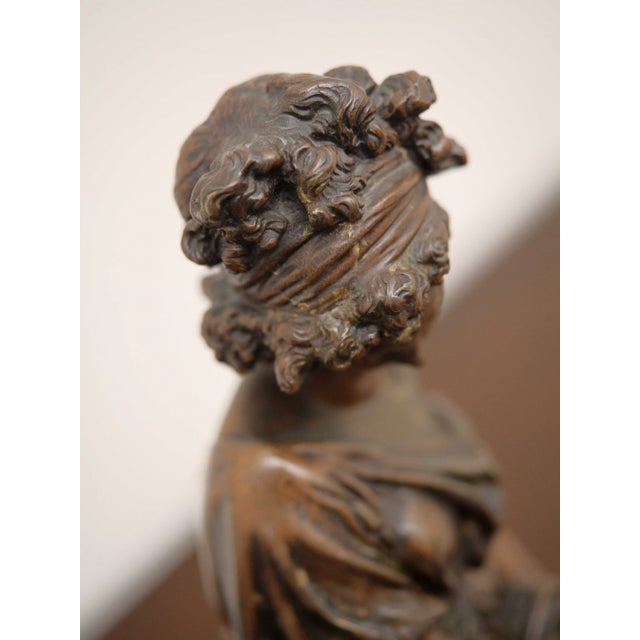 Black European Artist, Allegorical Young Woman Spring, 19th Century, Bronze For Sale - Image 8 of 11