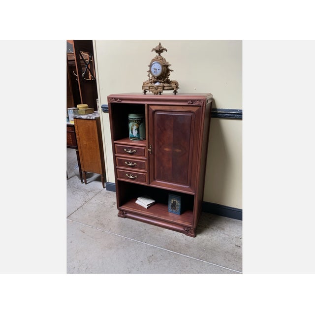 Antique Art Nouveau Cabinet in Wood, 1910 For Sale - Image 13 of 15
