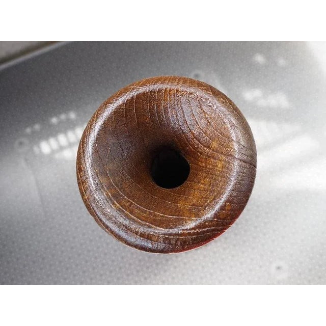 Mid-Century Wooden Vase, Czechoslovakia, 1960s For Sale - Image 12 of 13