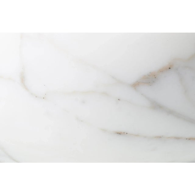 Modern Handcrafted Console in Italian Marble by Karen Chekerdjian For Sale - Image 6 of 6