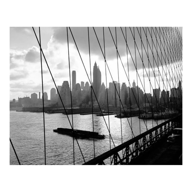 The Brooklyn Bridge, Silver Gelatin Fibre Print, Oversized 1959 For Sale