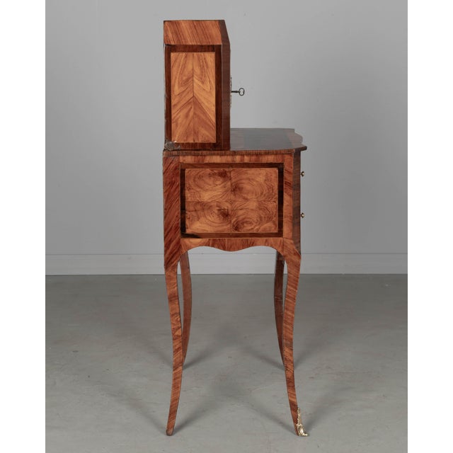 18th Century Louis XVI Marquetry Bonheur Du Jour Table For Sale - Image 9 of 11