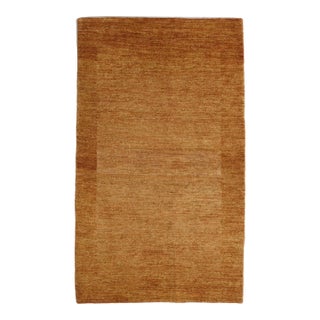 Vintage Hand-Knotted Gabbeh Rug 3'0" X 5'0" For Sale