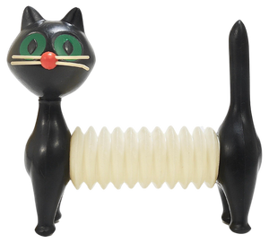 Liba Accordion Toy Cat by Libuše Niklová for Fatra, Former Czechoslovakia, 1963