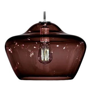 Aura Pendant Light from the Versuvius Collection in Ink For Sale