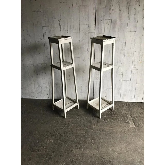 Wooden Plant Stands, Set of 2 For Sale - Image 6 of 8