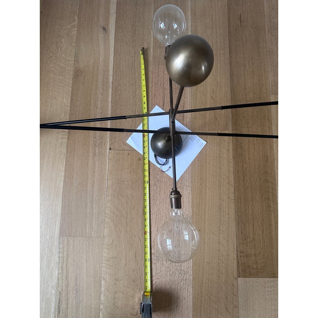 Bronze Apparatus "Highwire" Bronze Finish Large Tandem Pendant Authentic Please Talk to Us Before Paying. For Sale - Image 8 of 11
