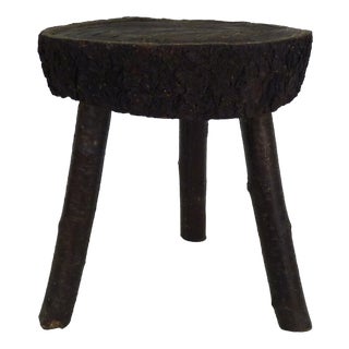 Tripod Milking Stool in Oak, France, 19th Century For Sale