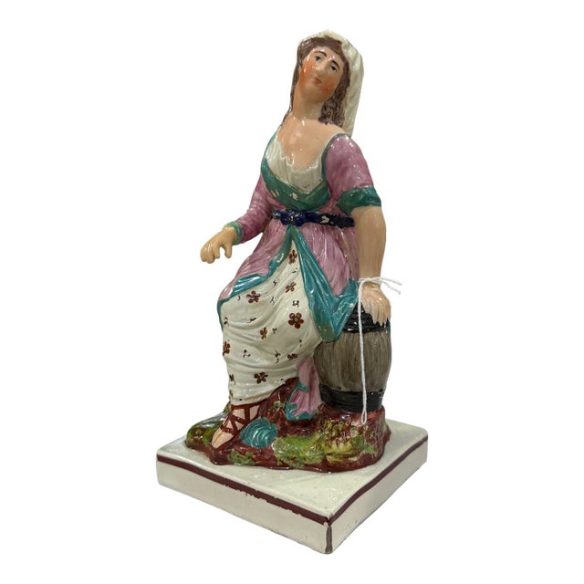 Antique Staffordshire Pearlware Widow of Zarephath Enoch Wood C. 1790 For Sale