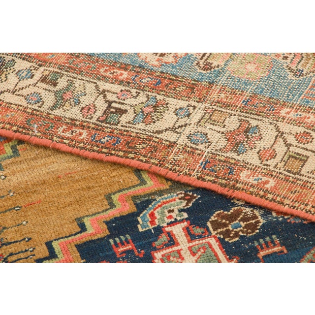 Textile Antique Persian Heriz Floral Medallion Runner by Rug & Kilim, 1920–1929 For Sale - Image 7 of 8