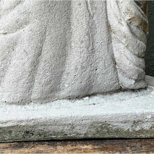 Vintage Cement Equestrian Bust For Sale - Image 12 of 12