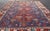 Antique Persian Shiraz Rug With Indigo Field and Diamond Medallions For Sale - Image 9 of 12