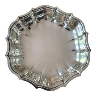 1970s Chippendale Sterling Silver Candy Dish #692 For Sale