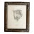 1980’s Original “Leopard” Etching Antique Carved Wood Frame For Sale