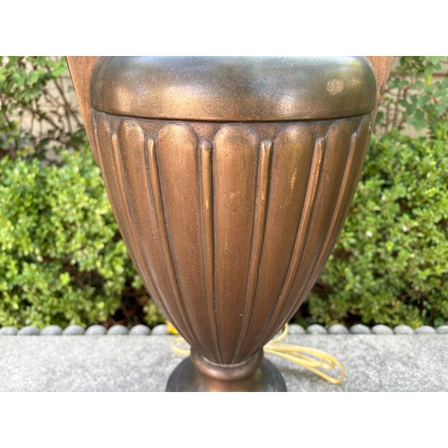 1930s Pair of French Neoclassical Style Bronze Lamps For Sale In Houston - Image 6 of 13