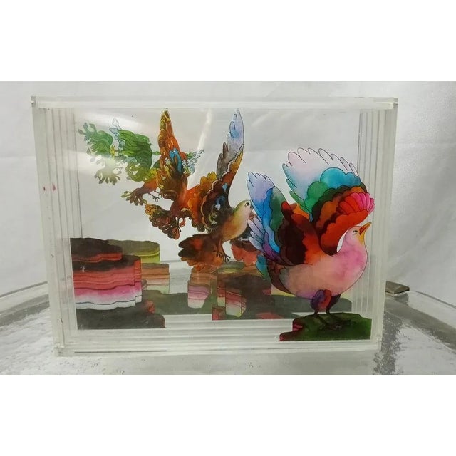 Vintage Acrylic Glass Showcase Decorative For Sale - Image 12 of 12