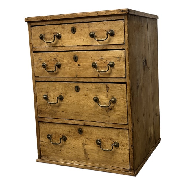 Georgian Era English Pine Chest For Sale