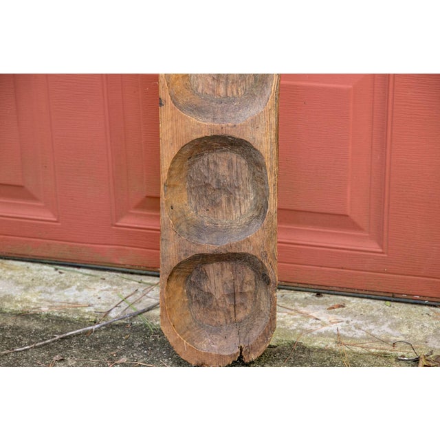 Wood 19th Century Oblong Primitive Dough Bowl For Sale - Image 7 of 10