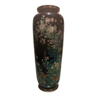 Hayashi Tanigoro Japanese Cloisonne Vase For Sale