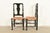 Eldred Wheeler Early American Green Lacquered Rush Seat Dining Chairs, Set of Six For Sale - Image 9 of 11