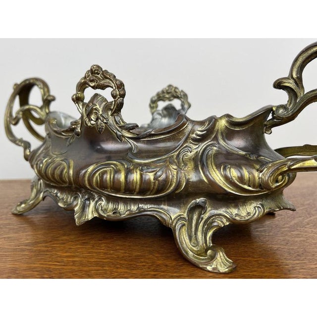 Rococo Vintage French Ornate Jardiniere For Sale - Image 3 of 13