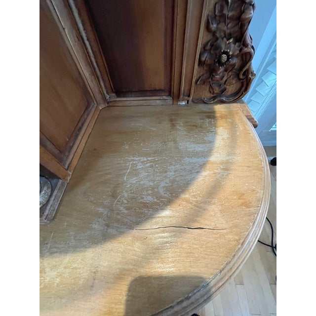 Late 19th Century Late 19th Century Massive Rococo Louis Vx Style Display Hutch Cabinet For Sale - Image 5 of 12