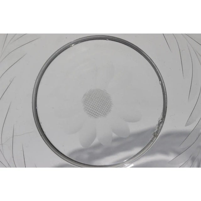 1930s Small Serving Dish Sterling Silver and Cut Crystal For Sale - Image 4 of 10