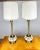 Metal Mid Century Modern Tall Brass and Asian Style Genie Table Lamps For Sale - Image 7 of 10