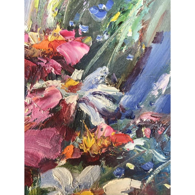 Pink Oil Painting Daisies Kuzeminsky Nikolay Borisovich For Sale - Image 8 of 11