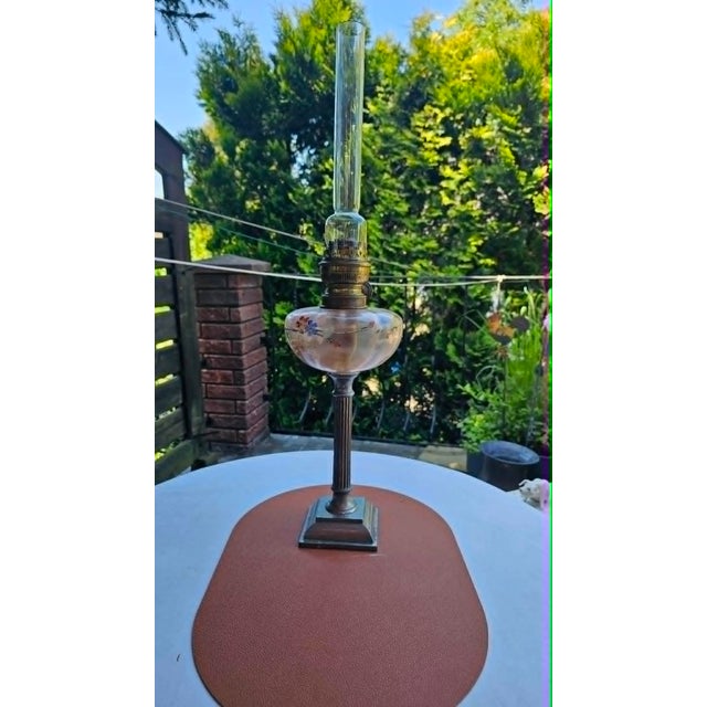 Gold Antique Matador 15 Oil Lamp For Sale - Image 8 of 8