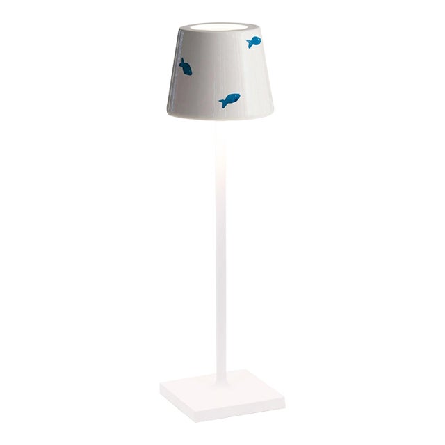 Zafferano Ceramic Fish Motif Shade for Poldina Micro Lido Lamp For Sale
